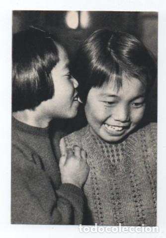 Altri oggetti di carta: (ALB-TC-23) RECUERDO DONACION BAUTISMO NI&Ntilde;OS INFIELES 1966H. FOURNIER