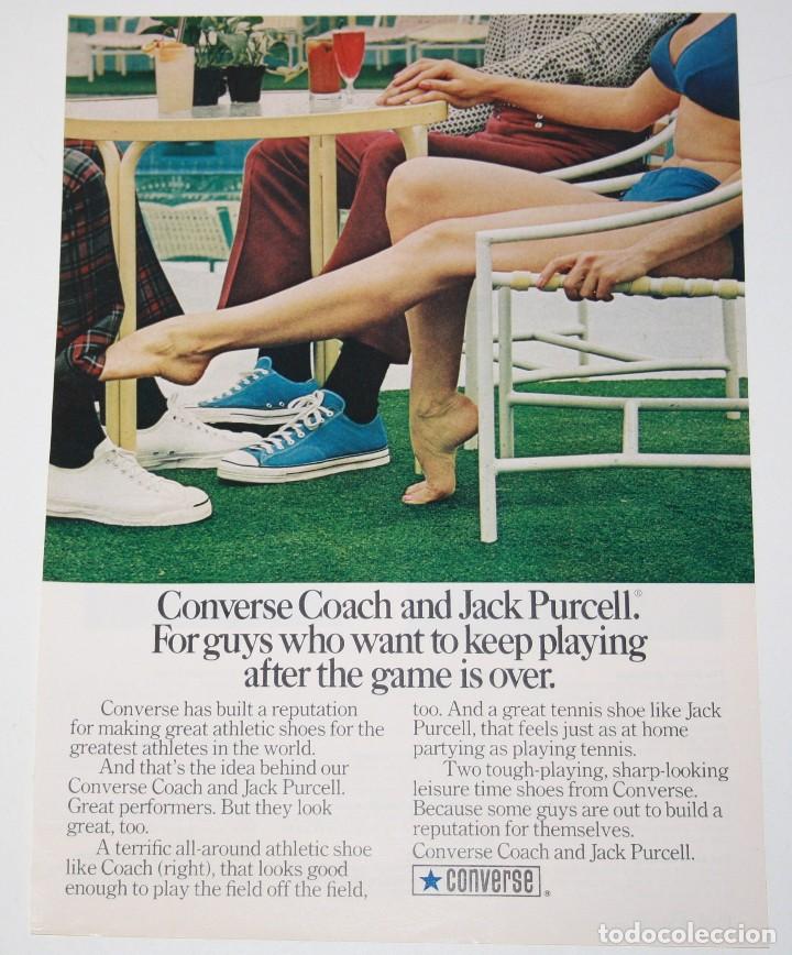 Otros art&iacute;culos de coleccionismo en papel: CONVERSE Shoe Original Full Page 1973 usa magazine AD mini poster advertising publicidad anuncio