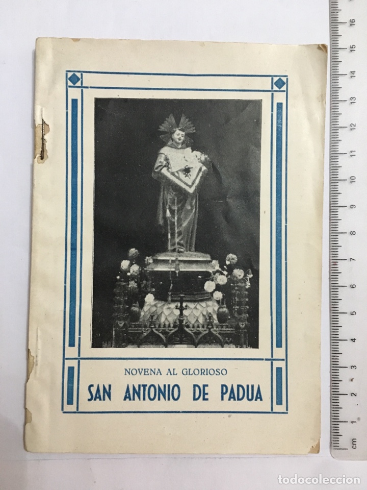 Otros Art&iacute;culos de Coleccionismo en Papel: NOVENA AL GLORIOSO SAN ANTONIO DE PADUA, por D. LEOPOLDO MONTOYA URU&Ntilde;UELA. HARO, 1942.
