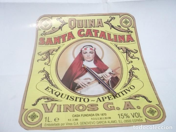 Otros Art&iacute;culos de Coleccionismo en Papel: RECORTE PUBLICIDAD A&Ntilde;O 60/70 - VINO QUINA SANTA CATALINA