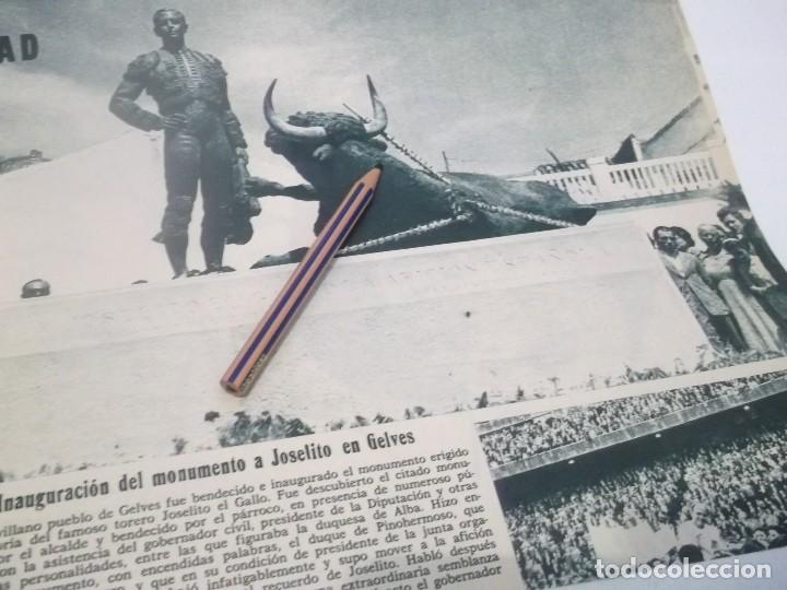 Otros Art&iacute;culos de Coleccionismo en Papel: RECORTE PUBLICIDAD A&Ntilde;O 60 - INAGURACI&Oacute;N MONUMENTO A JOSELITO EN GELVES . SEVILLA