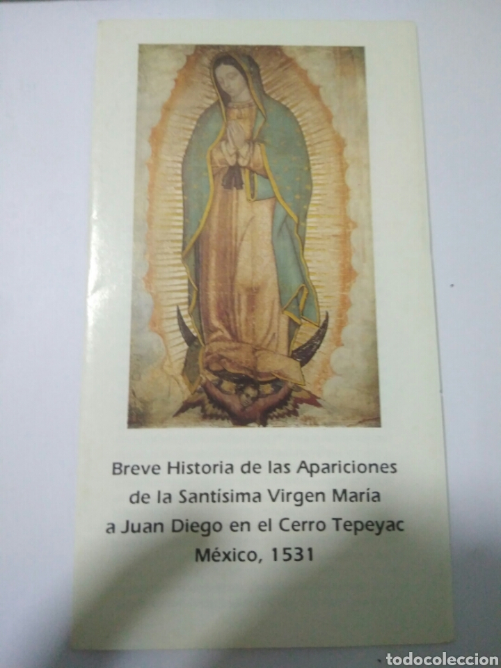 Otros Art&iacute;culos de Coleccionismo en Papel: HISTORIA APARICIONES VIRGEN MARIA A JUAN DIEGO MEXICO 1531.VER FOTOS