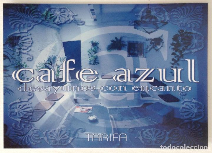 Otros art&iacute;culos de coleccionismo en papel: Caf&eacute; Azul Tarifa Cadiz Postal Surf Kite