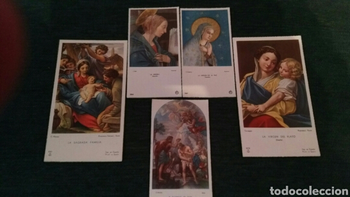 Otros art&iacute;culos de coleccionismo en papel: CINCO PRECIOSAS ESTAMPAS RELIGIOSAS - Foto 1