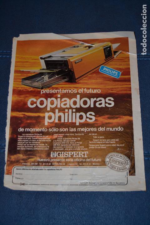 Otros art&iacute;culos de coleccionismo en papel: ANUNCIO DE REVISTA VINO FOTOCOPIADORA PHILIPS