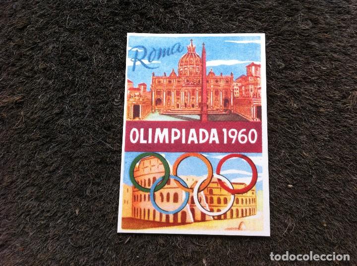 Collectionnisme Papier divers: ESTAMPILLA (ROMA. OLIMPIADA 1960) CHOCOLATES VISO.  MEDIDAS: 8,5 x 6cm