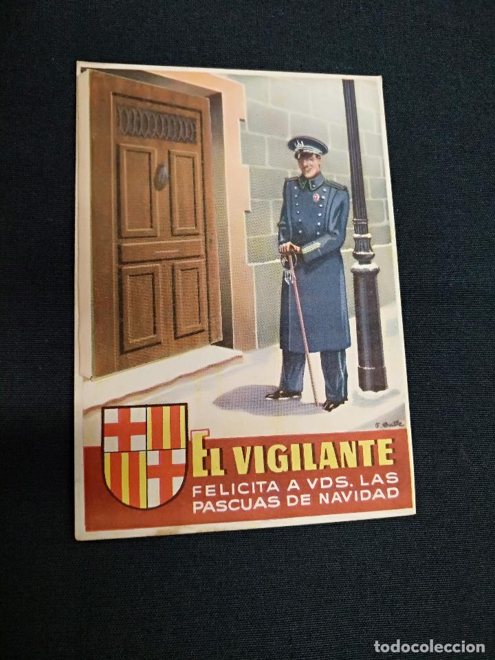 Sammelleidenschaft Andere Papierartikel: FELICITACION DE NAVIDAD - EL VIGILANTE FELICITA LAS PASCUAS DE NAVIDAD