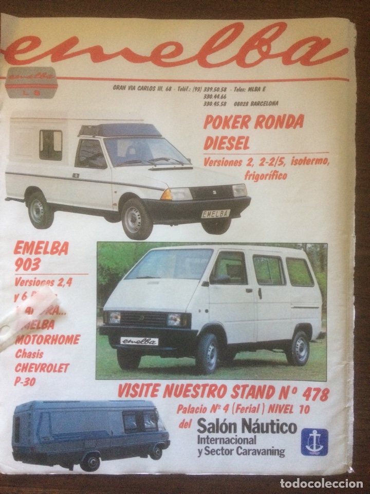 Outros artigos de papel: Publicidad autom&oacute;vil emelba de 1986 Seat ronda