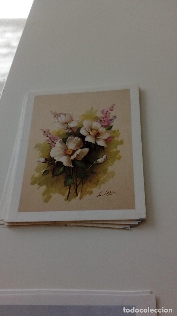 Collectionnisme Papier divers: CAJ-199 ESTAMPA O LAMINA TAMA&Ntilde;O CROMO FLORES SERIE DAVID 594 DDDD