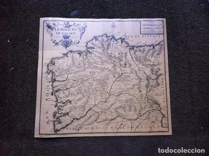 Collectionnisme Papier divers: MAPA - REPRODUCCI&Oacute;N  (LE ROYAUME DE GALICE) EL REINO DE GALICIA. 53 x 48cm