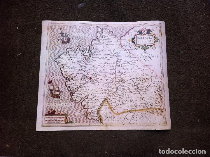 Collectionnisme Papier divers: MAPA - REPRODUCCI&Oacute;N (GALLAECIA REGNUM) REINO DE GALICIA. 54 x 46cm
