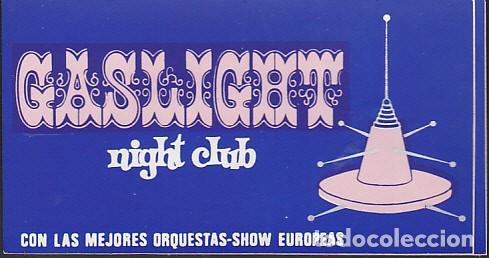Collectionnisme Papier divers: ADHESIVO NIGHT CLUB GASLIGHT