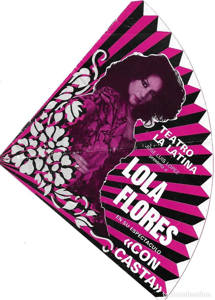 Otros art&iacute;culos de coleccionismo en papel: LOLA FLORES. TEATRO LA LATINA. CON CASTA. PROGRAMA DE MANO.1983