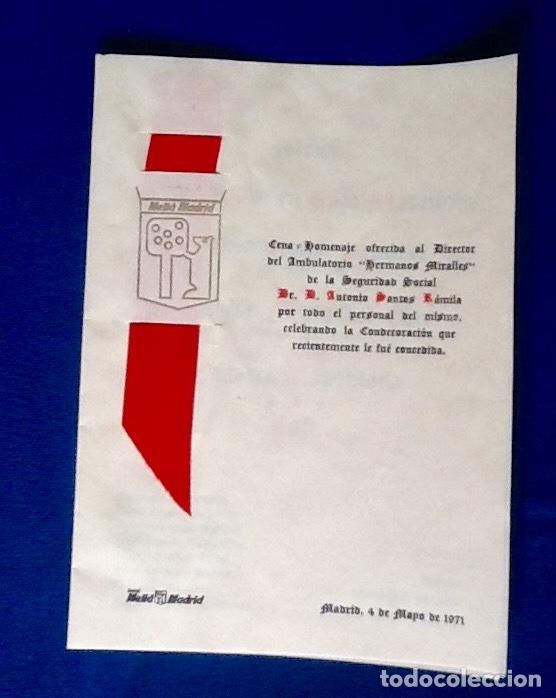 Otros art&iacute;culos de coleccionismo en papel: MEN&Ugrave; ORIGINAL DISE&Ntilde;O. SEGURIDAD SOCIAL.  ENVIO INCLUIDO EN EL PRECIO.