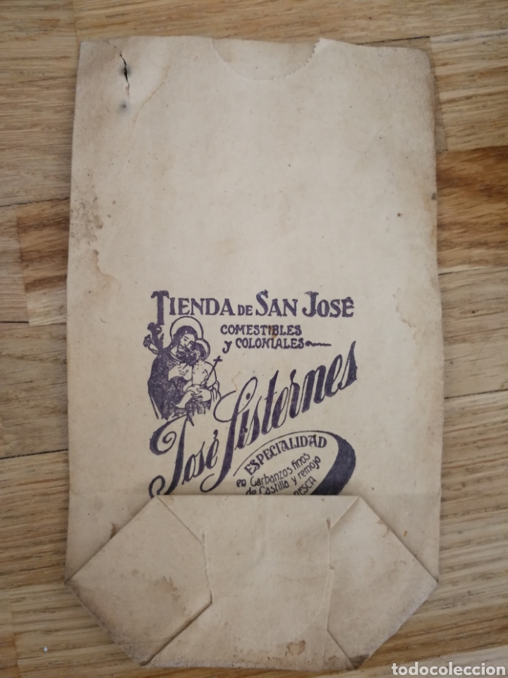 Otros Art&iacute;culos de Coleccionismo en Papel: ANTIGUA BOLSA PAPEL TIENDA COMESTIBLES JATIVA A&Ntilde;OS 20