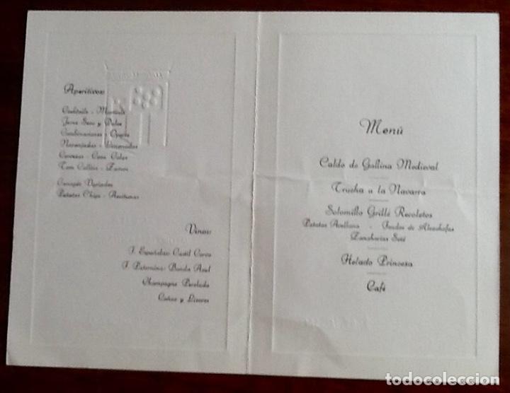 Otros art&iacute;culos de coleccionismo en papel: MEN&Ugrave; CENA MEDICOS SANITAS HOTEL MELIA  MADRID 1990.. ENVIO IMCLUIDO,