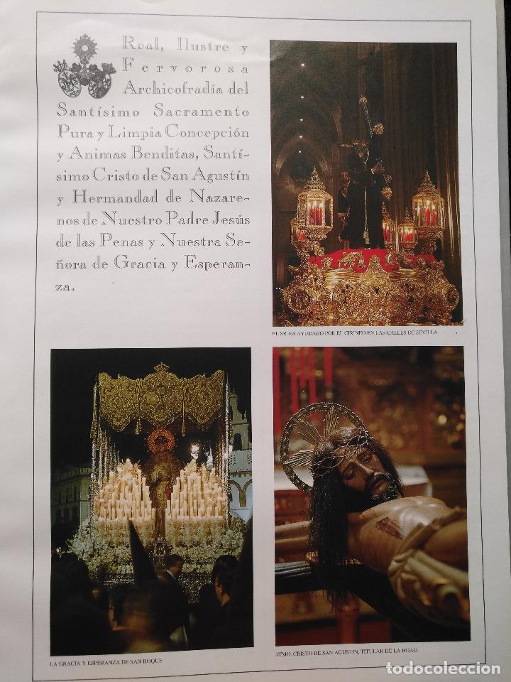 Outros artigos de papel: GRAN LAMINA COLECCIONABLE SEMANA SANTA SEVILLA A&Ntilde;OS 90S - VIRGEN CRISTO COFRADIA HERMANDAD