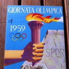 Otros Artículos de Coleccionismo en Papel: POSTAL GIORNATA OLIMPICA 1959 ROMA. JUEGOS OLÍMPICOS