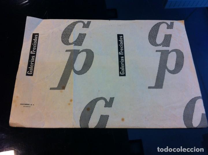 Paper Collecting Others: SOBRE PUBLICITARIO (GALER&Iacute;AS PRECIADOS) MEDIDAS: 32 x 21,5cm.