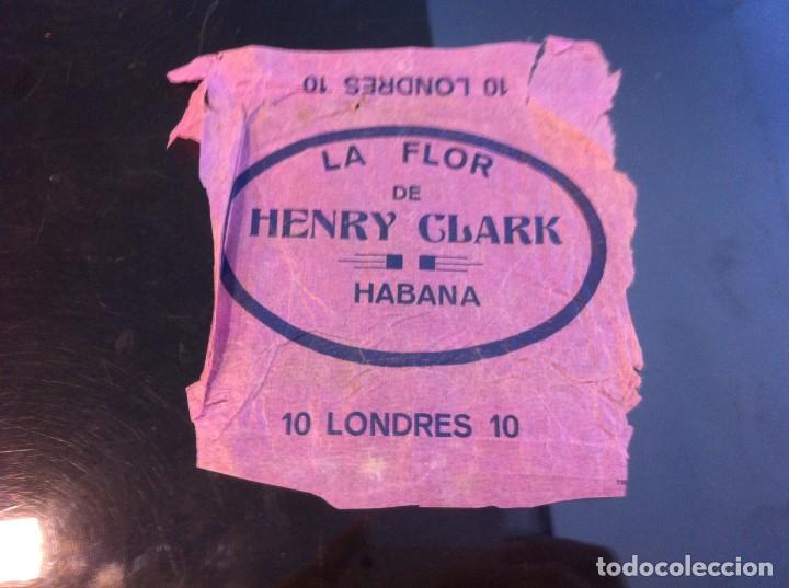 Paper Collecting Others: PAPEL PUBLICITARIO (LA FLOR DE HENRY CLARK. HABANA) LONDRES 10. MEDIDAS: 13 x 12cm.