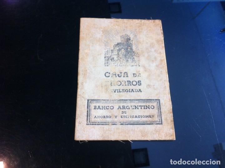 Collectionnisme Papier divers: BANCO ARGENTINO DE AHORRO Y EDIFICACIONES. CAJA DE AHORROS PRIVILEGIADA. 1933