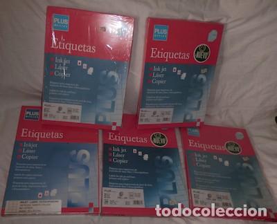 Otros Art&iacute;culos de Coleccionismo en Papel: LOTE DE 5 PAQUETES DE 100 ETIQUETAS PARA IMPRESORAS DE INYECCI&Oacute;N DE TINTA, L&Aacute;SER O FOTOCOPIADORA