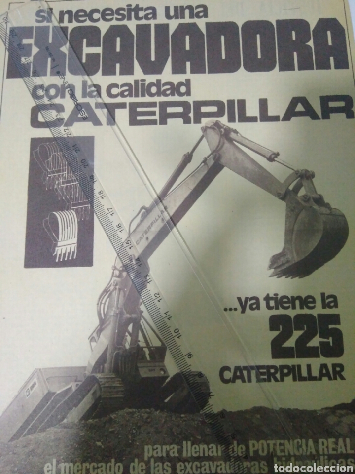 Otros Art&iacute;culos de Coleccionismo en Papel: ANTIGUO RECORTE PUBLICITARIO EXCAVADORA CARTERPILLAR .FINANZAUTO.VER FOTO