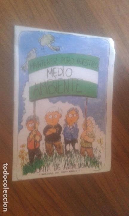 Sammelleidenschaft Andere Papierartikel: MANTENER PURO NUESTRO MEDIO AMBIENTE. JUNTA DE ANDALUC&Iacute;A. DIBUJADO. RARO. 8 P&Aacute;GINAS.
