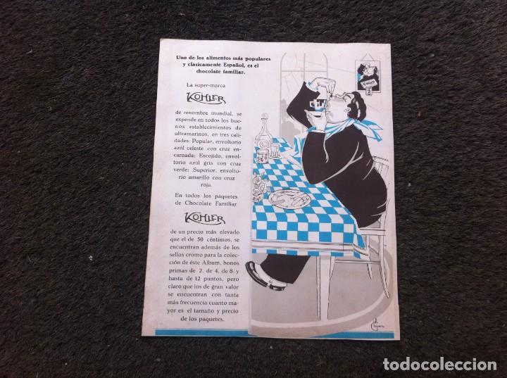 Collectionnisme Papier divers: ANUNCIO PUBLICITARIO DEL &Aacute;LBUM DE CROMOS DE NESTL&Eacute; (CHOCOLATE KOHLER). A&Ntilde;OS 30.