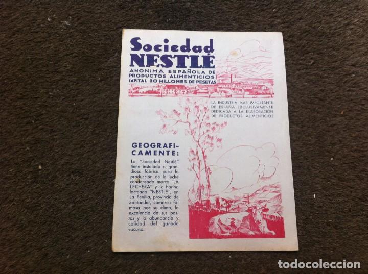 Paper Collecting Others: ANUNCIO PUBLICITARIO DE SOCIEDAD NESTL&Eacute;. 27 x 20cm. PAPEL GRUESO. A&Ntilde;OS 30
