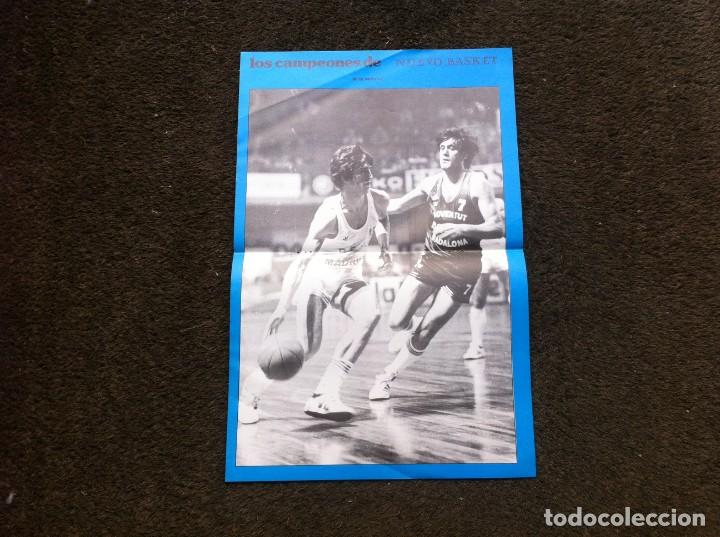 Otros Art&iacute;culos de Coleccionismo en Papel: POSTER DE BALONCESTO (LOS CAMPEONES DE NUEVO BASKET) MIRZA DELIBASIC. MEDIDAS: 45 x 30cm.