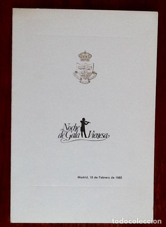 Otros art&iacute;culos de coleccionismo en papel: MENU. HOTEL RITZ. 1985. NOCHE DE GALA VIENESA. . ENVIO INCLUIDO.