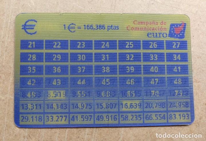 Paper Collecting Others: tarjeta convertidor pesetas a euros - campa&ntilde;a de comunicacion
