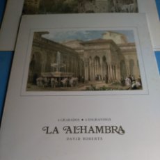 Otros Artículos de Coleccionismo en Papel: CARPETA CON 6 LAMINAS ,LA ALHAMBRA DE DAVID ROBERTS(GRANADA). Lote 134572230