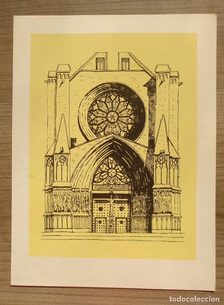 Otros art&iacute;culos de coleccionismo en papel: tarjeta tipo felicitacion, plumilla dibujo juan sans - tarragona - 22 x 16,5