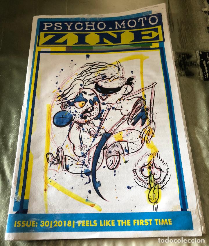 Otros art&iacute;culos de coleccionismo en papel: 'Psycho.Moto Zine'. Arte, cultura, rock.. Fanzine underground editado en Nueva York. 2018. En ingl&eacute;s