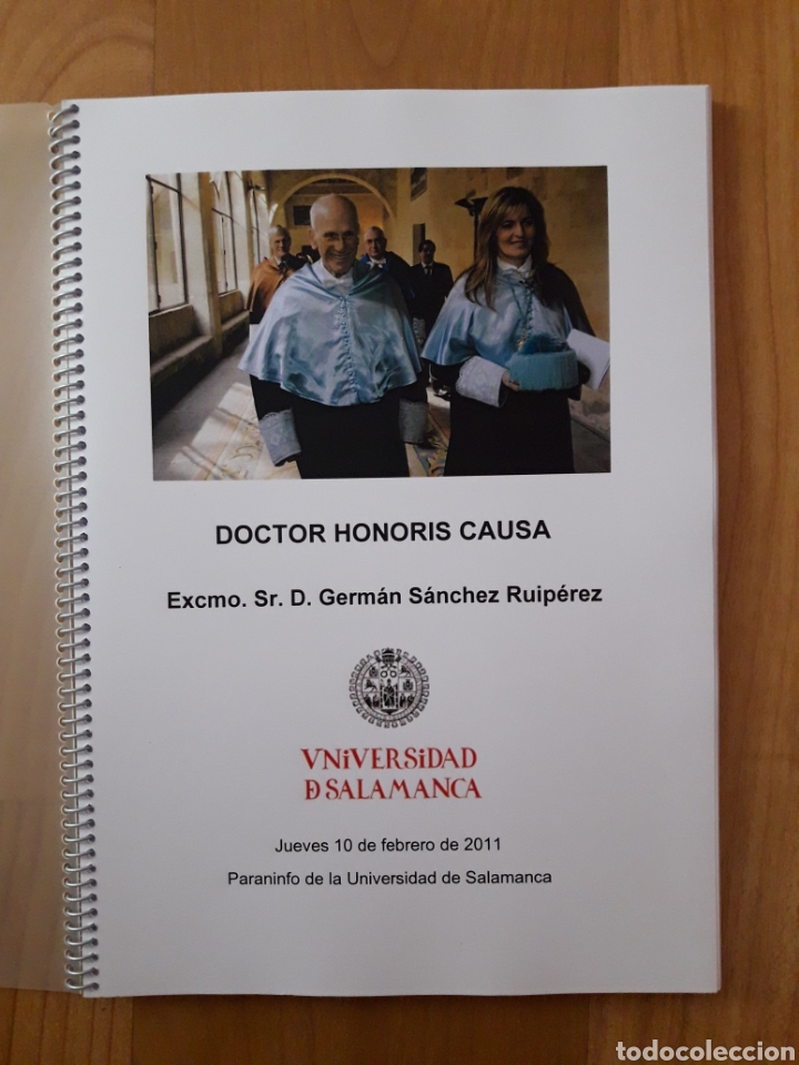 Paper Collecting Others: GERM&Aacute;N S&Aacute;NCHEZ RUIP&Eacute;REZ. UNIVERSIDAD DE SALAMANCA. DOCTOR HONORIS CAUSA