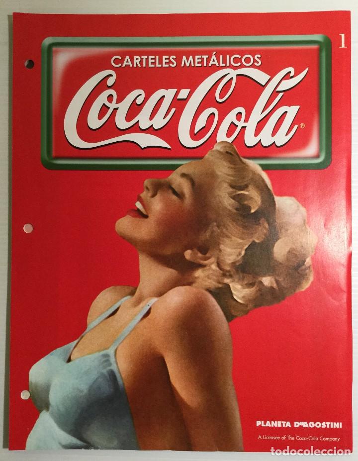 Otros art&iacute;culos de coleccionismo en papel: Fasc&iacute;culo 1&ordm; y cat&aacute;logo carteles met&aacute;licos de Coca-Cola &ndash; Planeta de Agostini &ndash; 2006