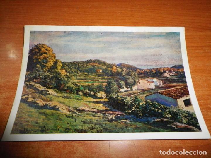 Outros artigos de papel: IVO PASCUAL Paisaje LAMINA REPRODUCCION PARA MENSAJEROS DE LA PAZ 19x12,5cm