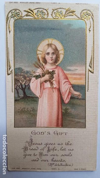 Otros art&iacute;culos de coleccionismo en papel: ANTIGUA ESTAMPA RELIGIOSA NI&Ntilde;O JES&Uacute;S