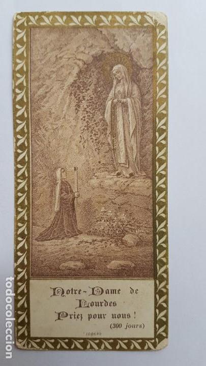 Otros art&iacute;culos de coleccionismo en papel: ANTIGUA ESTAMPA RELIGIOSA DE LOURDES