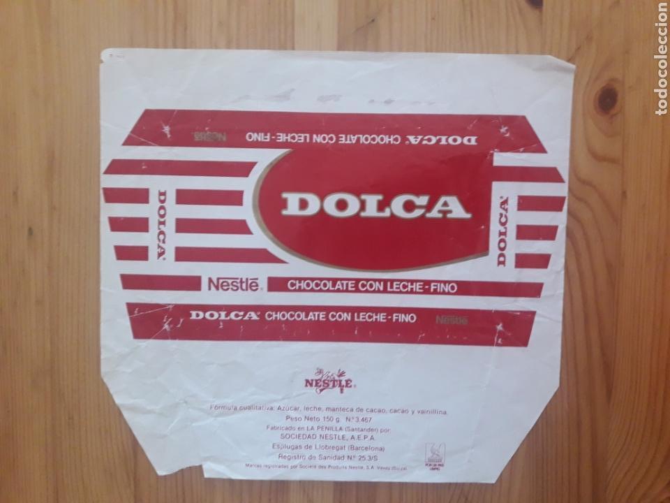 Otros Art&iacute;culos de Coleccionismo en Papel: Envoltorio cubierta chocolate Dolca Nestle a&ntilde;os 80