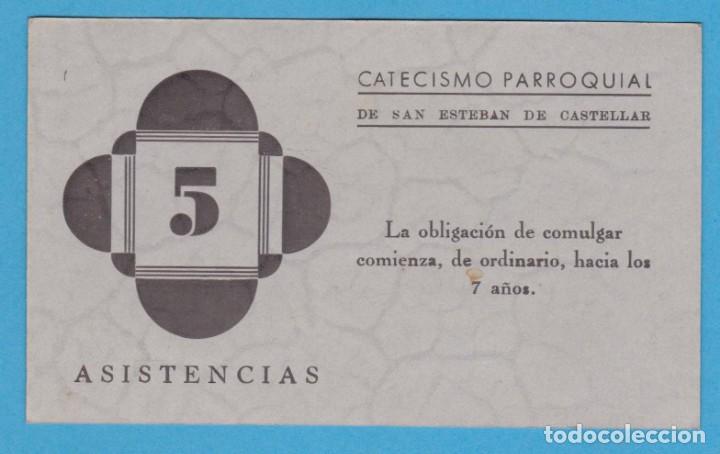Paper Collecting Others: 5 ASISTENCIAS. CONTROL DE ASISTENCIA. CATECISMO PARROQUIAL DE SAN ESTEBAN DE CASTELLAR. A&Ntilde;OS 40