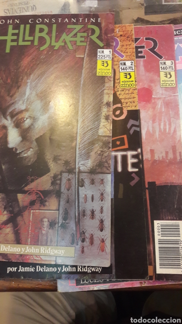 Otros art&iacute;culos de coleccionismo en papel: Hellblazer n 1..2..3..6..ediciones Zinco - Foto 1