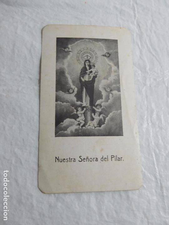 Otros Art&iacute;culos de Coleccionismo en Papel: M69 TARJETA RELIGIOSA RECORDATORIO 1919. BODAS DE PLATA SACERDOTE D. JOSE SORIANO. VIRGEN DEL PILAR