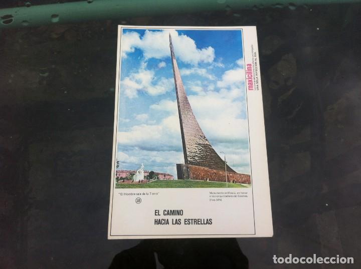 Collectionnisme Papier divers: FICHA PUBLICITARIA. EL HOMBRE SALE DE LA TIERRA. (MONUMENTO EN MOSC&Uacute;) N&ordm; 18. MEDIDAS: 21,5 x 15cm.