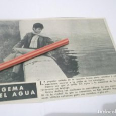 Altri oggetti di carta: RECORTE PUBLICIDAD AÑOS 60 - LA CANTANTE ESPAÑOLA GEMA