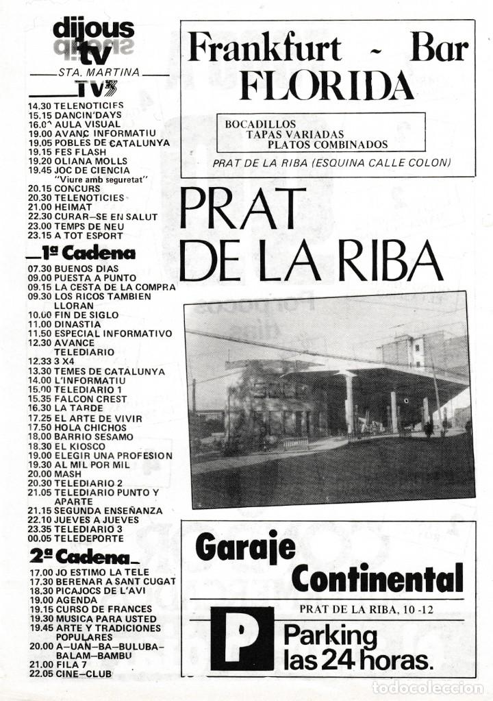 Collectionnisme Papier divers: TARRAGONA - CALLE PRAT DE LA RIBA - ANTIGUA GASOLINERA - FOTO HOJA RECORTADA REVISTA A&Ntilde;OS 80