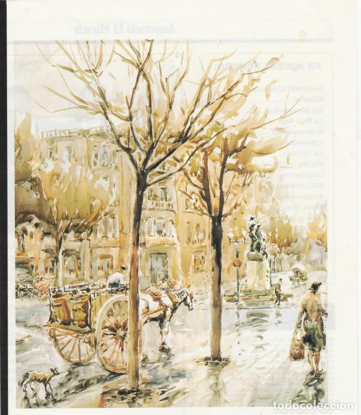 Sammelleidenschaft Andere Papierartikel: TARRAGONA - CARRER CANYELLES / RAMBLA - ANYS 20/30 -DIBUJO PINTURA HOJA RECORTADA DE REVISTA DE 1992