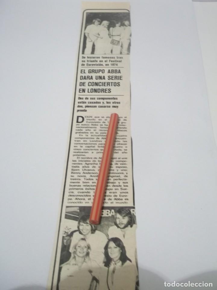 Otros Art&iacute;culos de Coleccionismo en Papel: RECORTE PUBLICIDAD A&Ntilde;OS 70/80 - CONJUNTO  ABBA